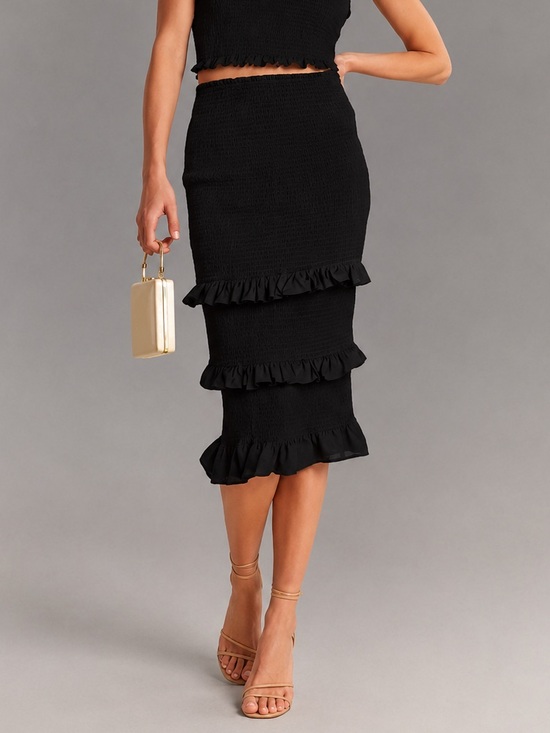 Abercrombie & Fitch Dresses & Skirts - Abercrombie & Fitch Smocked Ruffle Tiered Midi Dress